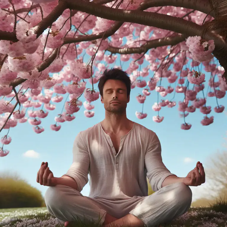 Visual representation of "zen" - Feeling calm and relaxed, usually through the influence of zen practices.