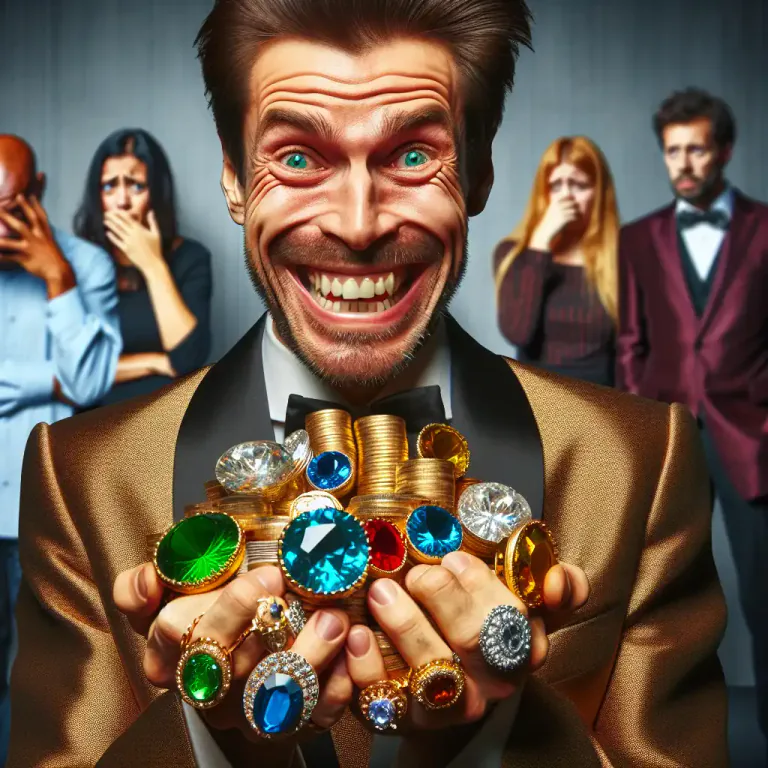 Visual representation of "batten" - To become better or richer in an unfair or selfish way.