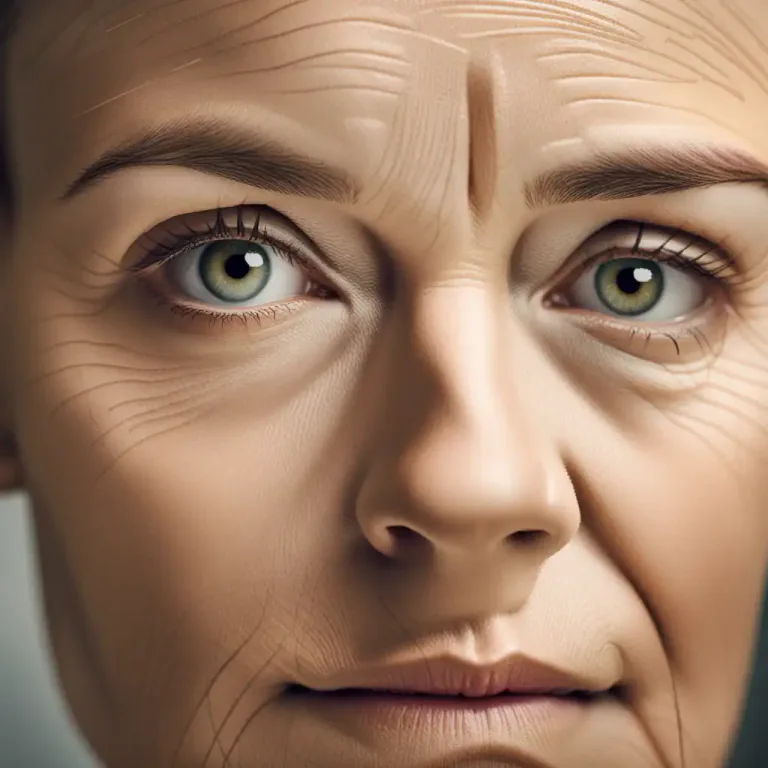 Visual representation of "furrow" - A line or wrinkle on someone's face
