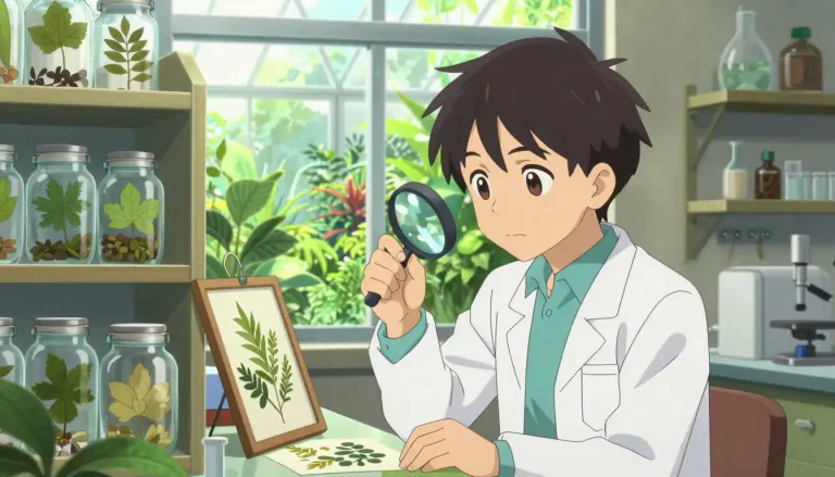 Visual representation of "botanic" - Relating to the study of plants, especially through science or research.