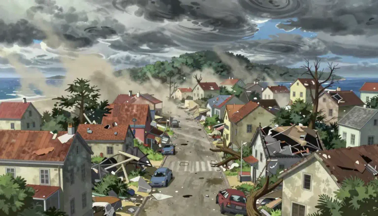 Visual representation of "destruction" - The act or result of damaging something so badly that it no longer exists or can't be fixed