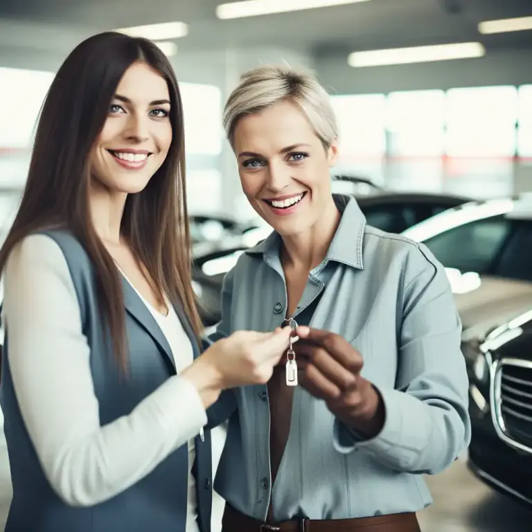 Visual representation of "trade in" - To give something old and receive a reduction in price when you are buying something new of the same type.