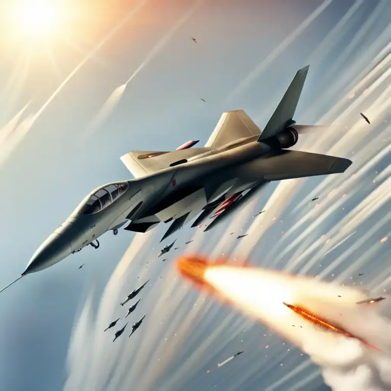 Visual representation of "aircraft" - A military vehicle that can fly and is used for warfare.