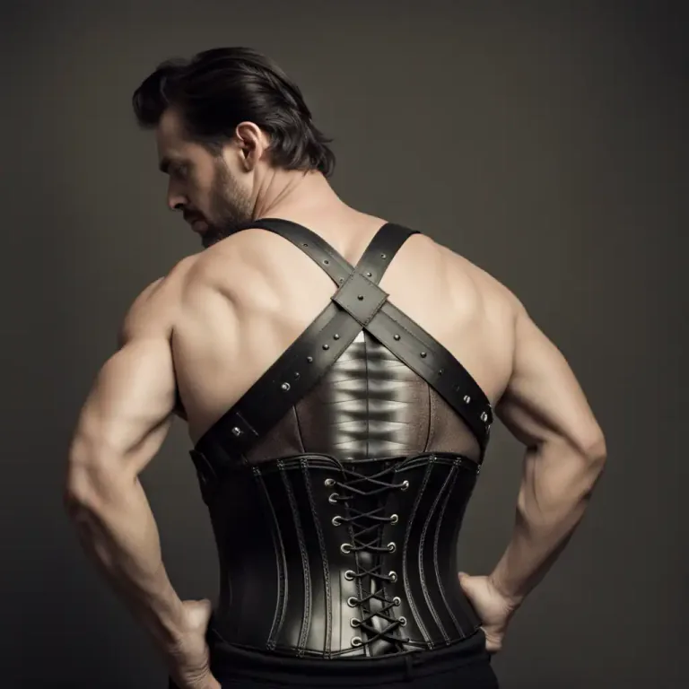 Visual representation of "corset" - A device used for supporting a weak or injured part of the body.