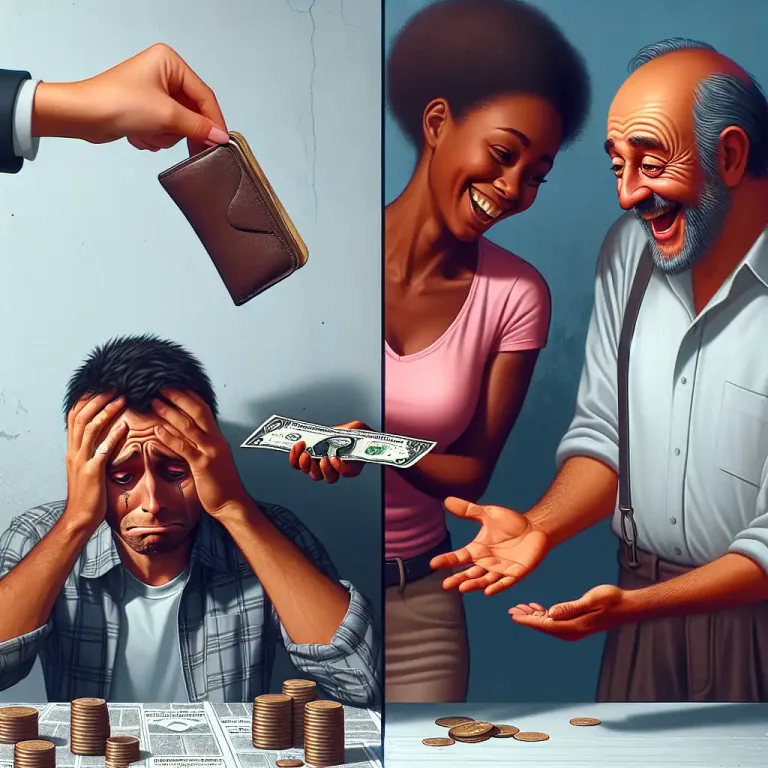 Visual representation of "regressive" - In finance, represents a tax that takes a higher percentage from low-income people than from high-income people