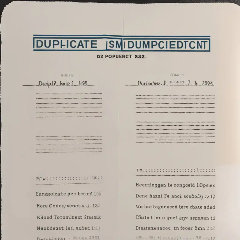 Visual representation of "in duplicate" - In two copies, usually identical