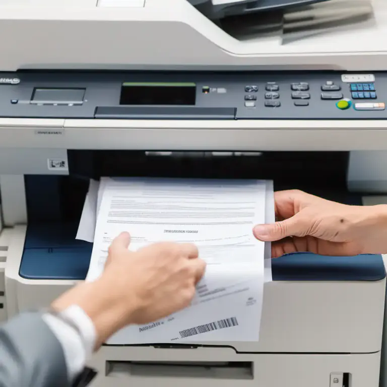 Visual representation of "run off" - To copy or print something