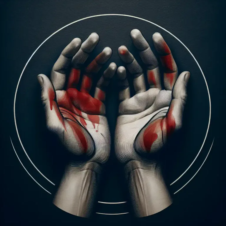 Visual representation of "blood" - Murder or the act of killing
