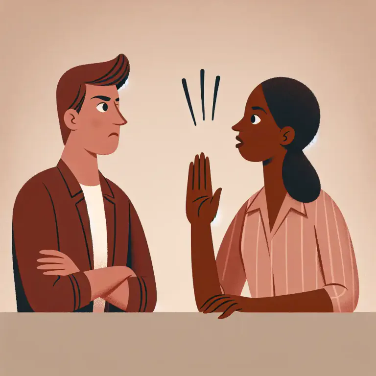 Visual representation of "exception" - Strong disagreement; the fact of taking offense