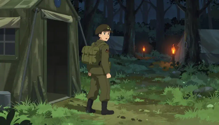 Visual representation of "deserter" - A person who leaves or runs away from something such as a duty or responsibility, especially in military service without permission.