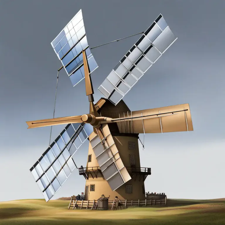 Visual representation of "jenny" - A generator in a windmill.