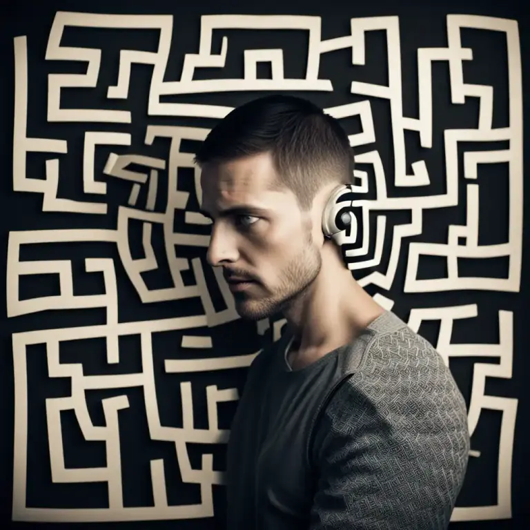 Visual representation of "confusion" - A feeling or condition where a person cannot think clearly or understand something.