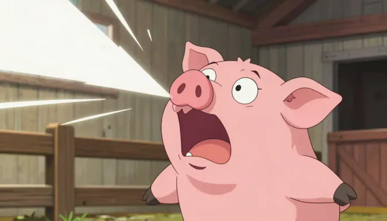 Visual representation of "squeal" - To make a long, high-pitched sound from fear, pain, pleasure or excitement.