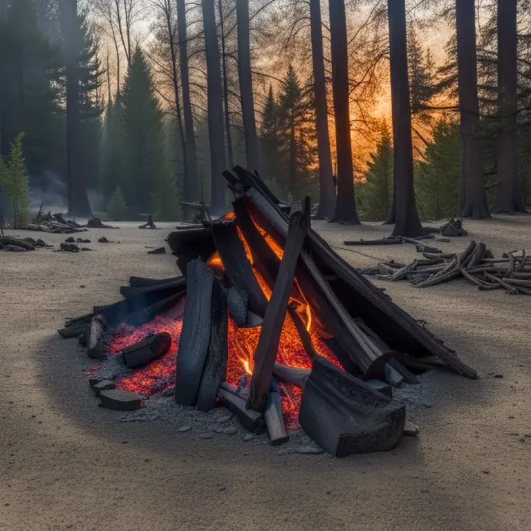 Visual representation of "die out" - To stop burning or shining