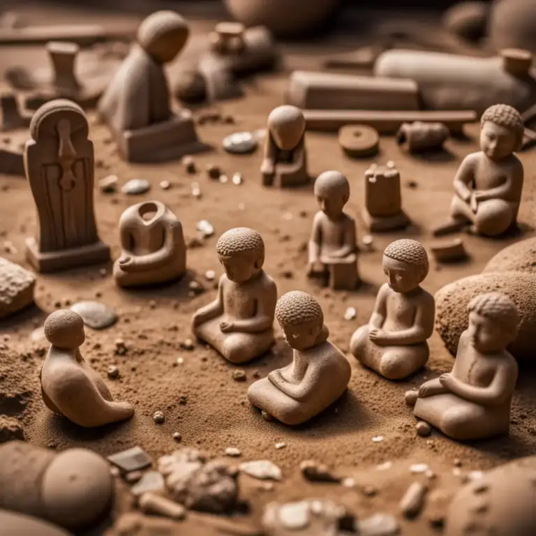 Visual representation of "figurine" - An object in a small shape or form of a person or thing, used as a decoration or to show respect.