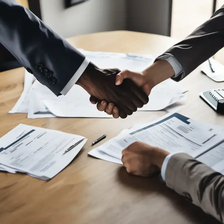 Visual representation of "bargain" - An agreement between two or more parties about what each will do for the other.