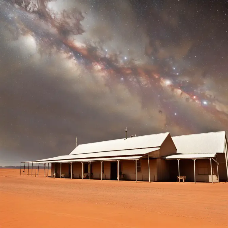 Visual representation of "outback" - Relating to or characteristic of the remote and undeveloped areas of Australia.
