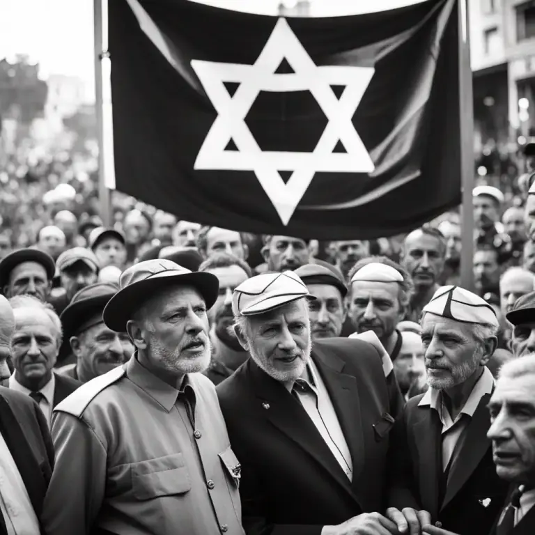 Visual representation of "zionist" - Relating to Zionism, or to the idea of creating a Jewish homeland in Palestine.