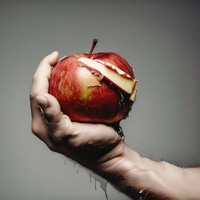 Visual representation of "bruise" - To damage the surface of something soft such as fruit or vegetable by hitting it, but not breaking it