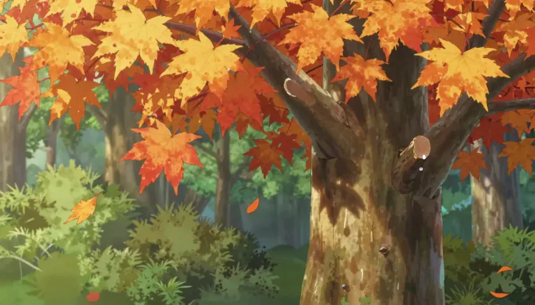 Visual representation of "maple" - A type of tree that has sharp, five-pointed leaves and that is often used for its timber or its sweet sap.