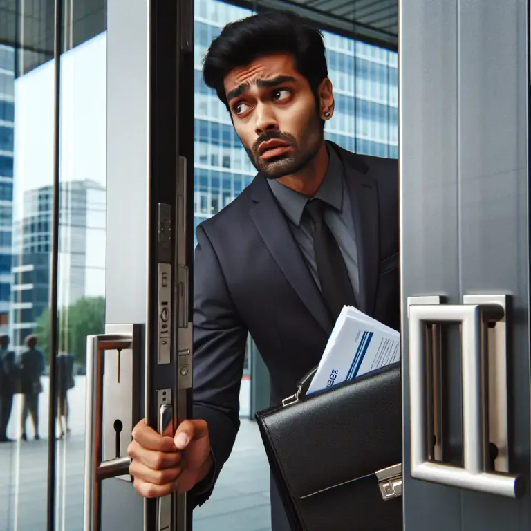 Visual representation of "hassle" - To make strenuous efforts to achieve something
