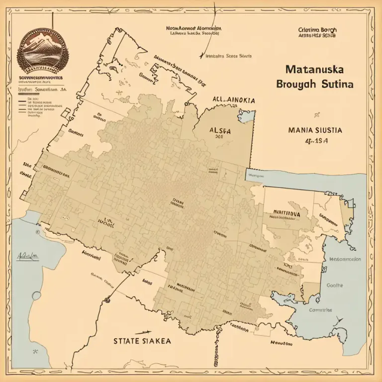 Visual representation of "borough" - In certain states of the U.S., like Alaska, a borough is an administrative division, similar to a county in other states.