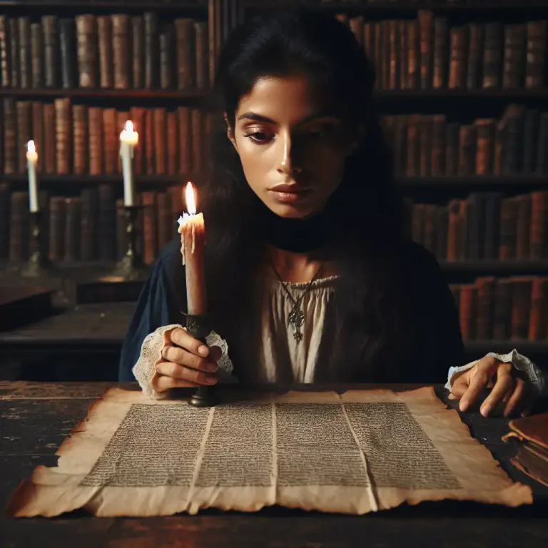 Visual representation of "taper" - A slender candle.
