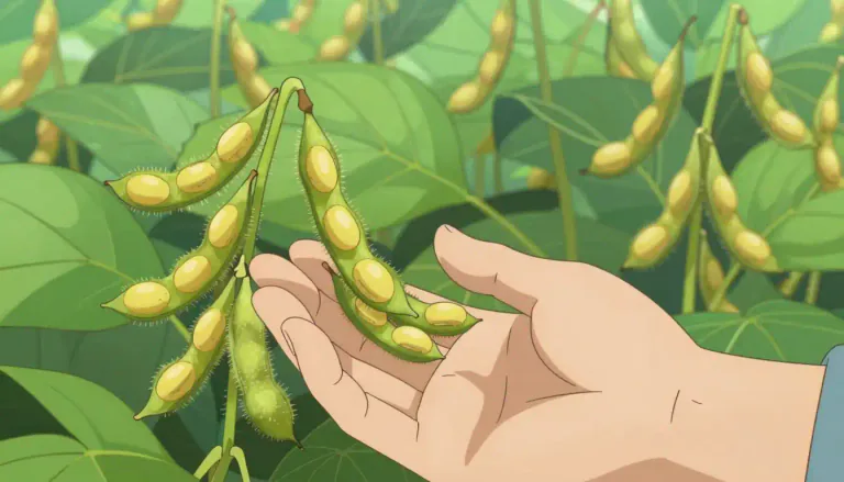 Visual representation of "soya" - A plant from the pea family, it is native to East Asia, and is used in food for humans and animals.