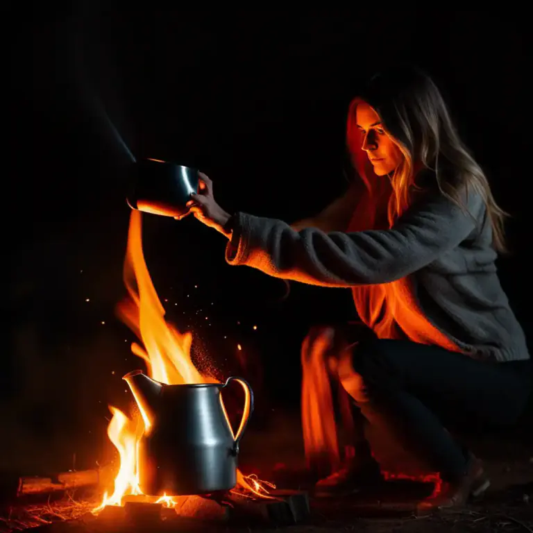 Visual representation of "damp down" - To make a fire burn less brightly or slowly by reducing the amount of air available.