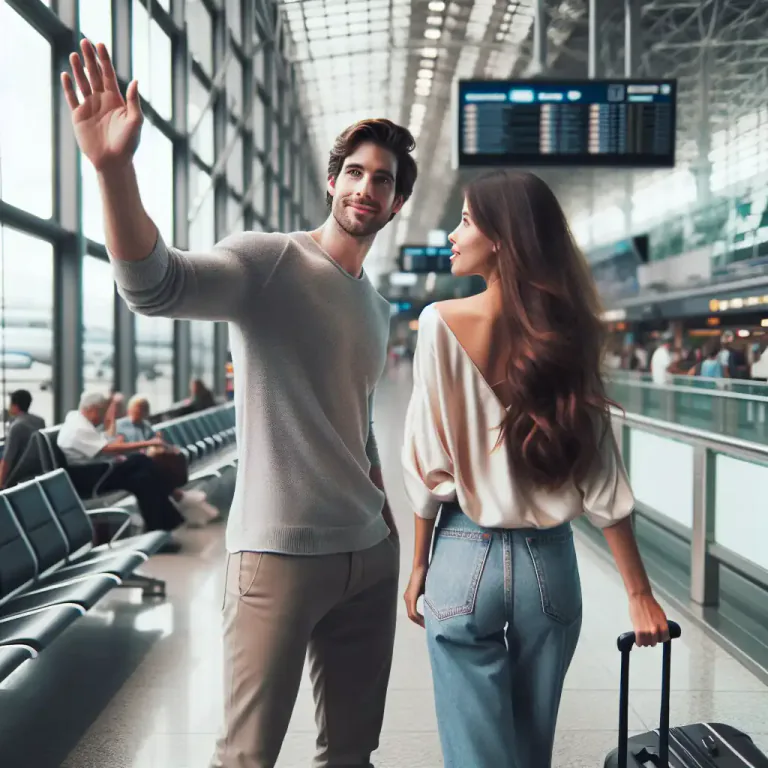 Visual representation of "farewell" - Used to wish someone luck or happiness when they are leaving