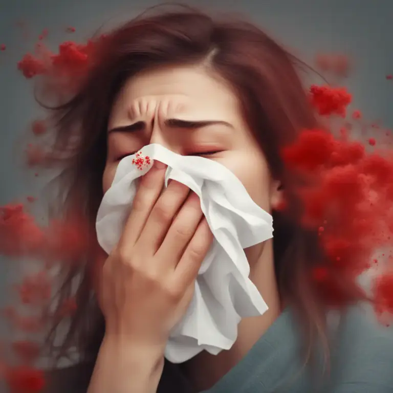 Visual representation of "stuffy" - Having a blocked nose