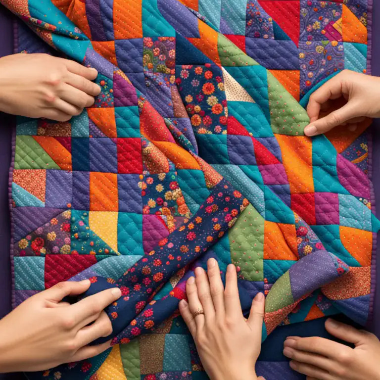Visual representation of "calico" - A printed cotton fabric, typically with a small, bright, multicolored pattern.