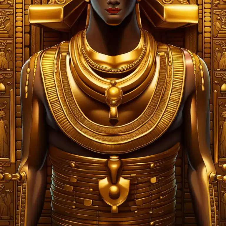 Visual representation of "pectoral" - An ornament or piece of jewelry worn on the chest