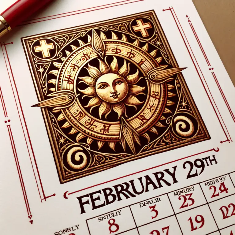 Visual representation of "embolism" - An addition to the calendar to make it match the solar year, such as the extra day in February in a leap year.