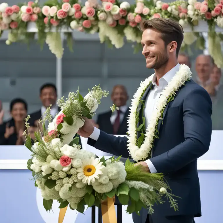 Visual representation of "garland" - A prize or distinction for something