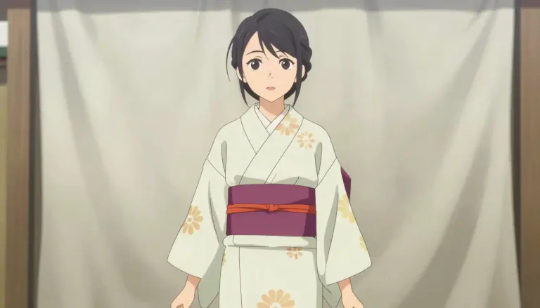 Visual representation of "yukata" - A yukata is a traditional Japanese garment, similar to a kimono, made of lightweight fabric and often worn in summer or at festivals.