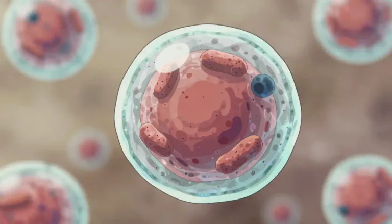 Visual representation of "eukaryote" - An organism whose cells contain a true nucleus and membrane-bound organelles.