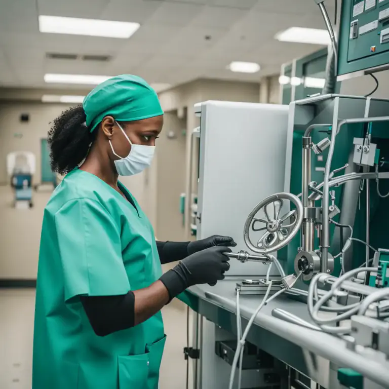 Visual representation of "technician" - A person who is trained to maintain or repair equipment used in a specific field