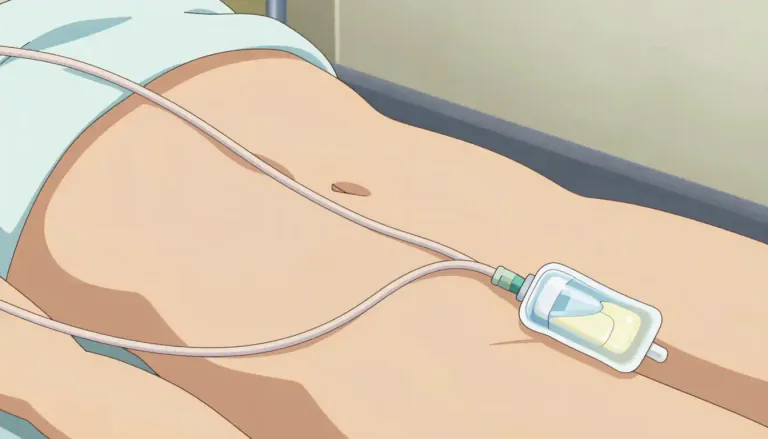 Visual representation of "cath" - A tube that is inserted into the body to allow the passage of fluids.
