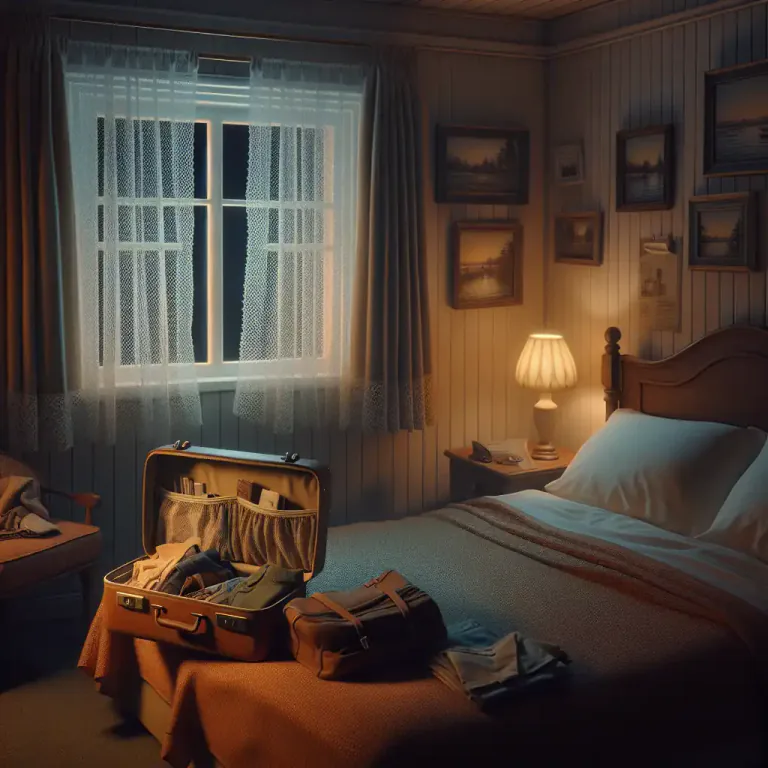 Visual representation of "spend" - To stay somewhere for the night