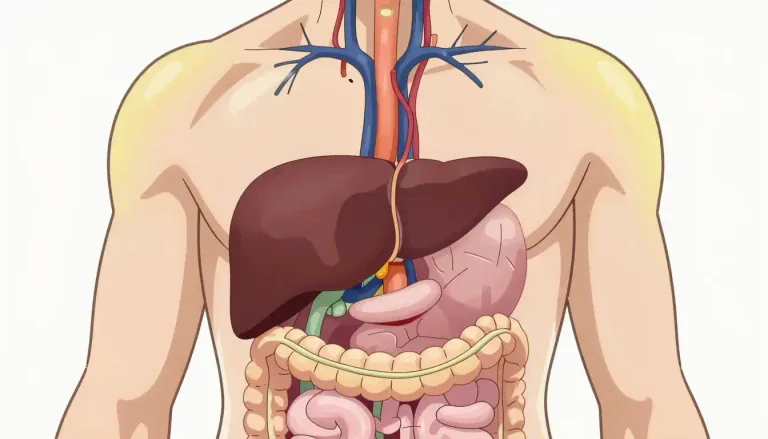 Visual representation of "cholestasis" - Cholestasis is a condition where bile cannot flow from the liver to the duodenum.