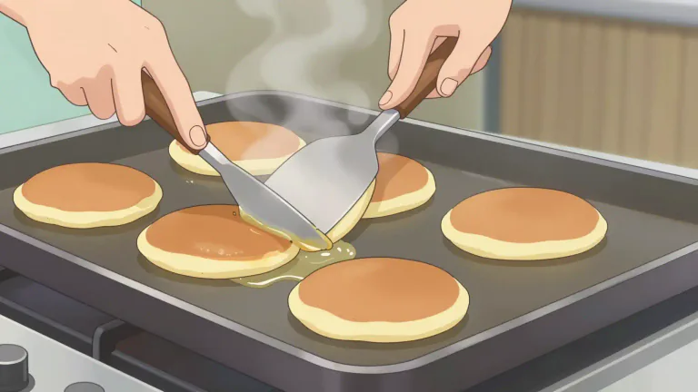 Visual representation of "griddle" - A flat surface or pan on which food is cooked