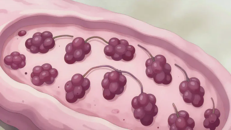 Visual representation of "acinar" - Relating to small, glandular structures that resemble a grape or cluster.