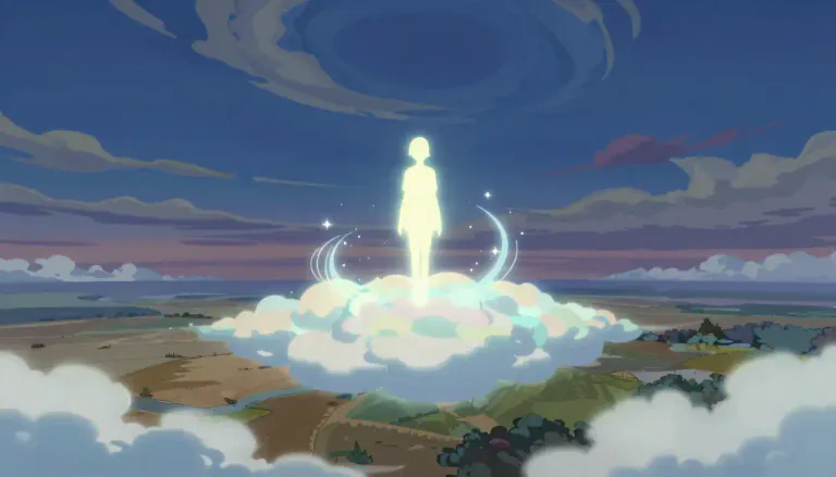 Visual representation of "transcendent" - Beyond or above the normal or material world