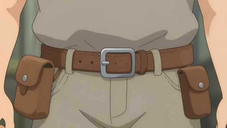Visual representation of "waistbelt" - A waistbelt is a strap worn around the waist to hold up clothing or carry items.