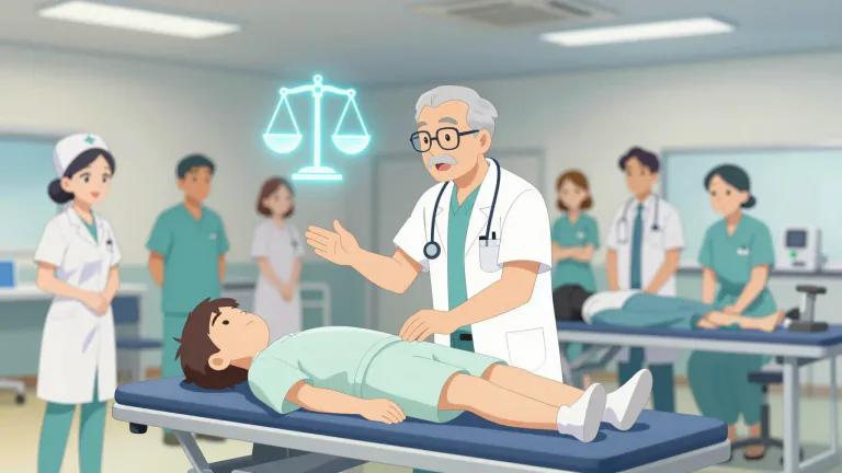 Visual representation of "professionalisation" - The establishment of standards and practices that define the healthcare profession.