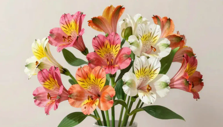 Visual representation of "alstroemeria" - A flowering plant belonging to the genus Alstroemeria, native to South America, known for its bright colors and long-lasting blooms.