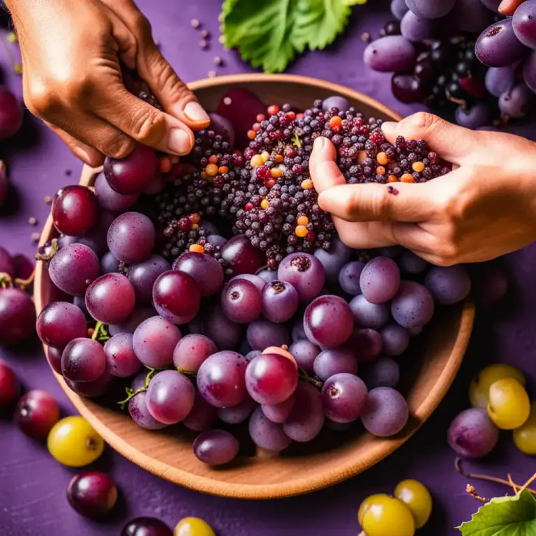 Visual representation of "seed" - To remove seeds from a fruit or vegetable.