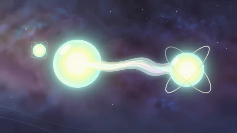 Visual representation of "boson" - A type of elementary particle that follows Bose-Einstein statistics and can carry forces between other particles.
