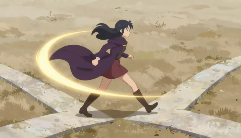 Visual representation of "turnabout" - A sudden change in direction or attitude.